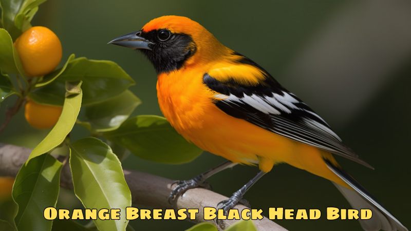 Discover The Beauty Of The Orange Breast Black head bird